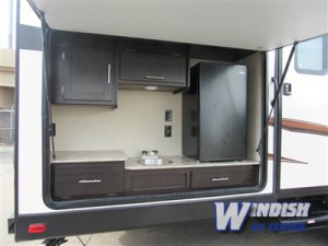 Dutchmen Kodiak Travel Trailer outdoor kitchen