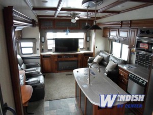 Heartland Bighorn Fifth Wheel Fireplace