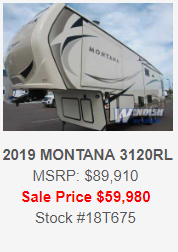 Windish RV One Year Anniversary Sale Colorado Springs RV 2019 Montana Fifth Wheel
