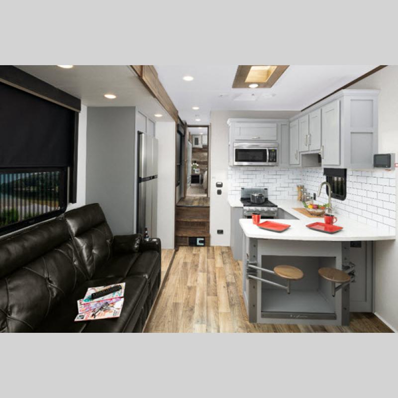 Keystone Fuzion Toy Hauler Fifth Wheel Interior