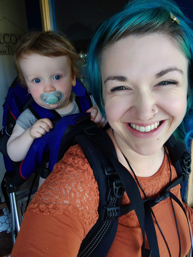 hiking with baby