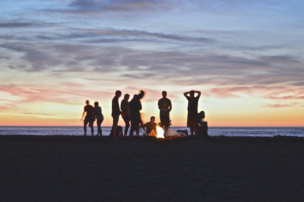 Campfire beach